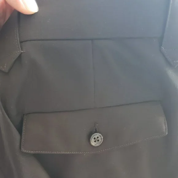 Pinto Ranch Pleated Slacks Chocolate Super 120 Wool 35/29